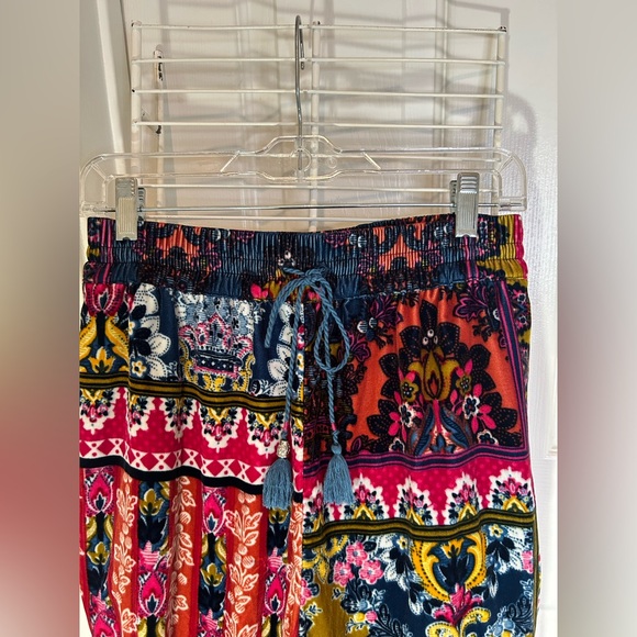 XS, fits like M Anthropologie Velvet Joggers Pants Victorian Patchwork Boho - Picture 4 of 8